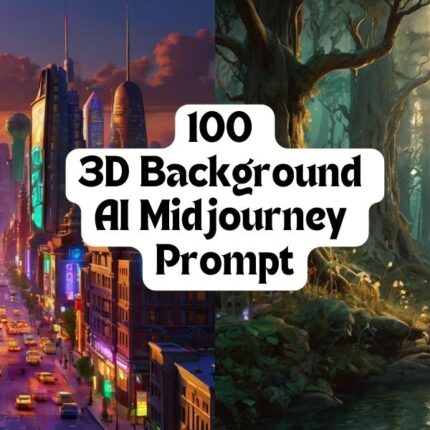 100 3D Background AI Midjourney Prompt With Image