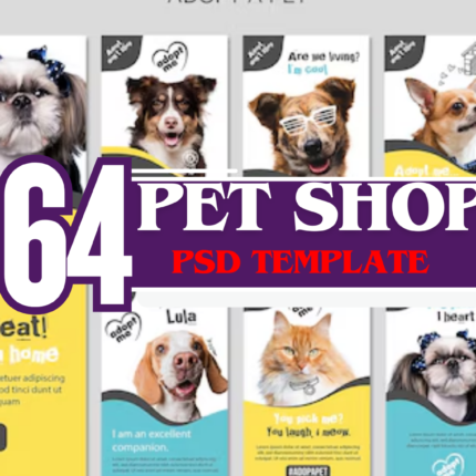 64 Pet Shop PSD Templates Editable & High-Quality Designs for Pet Businesses