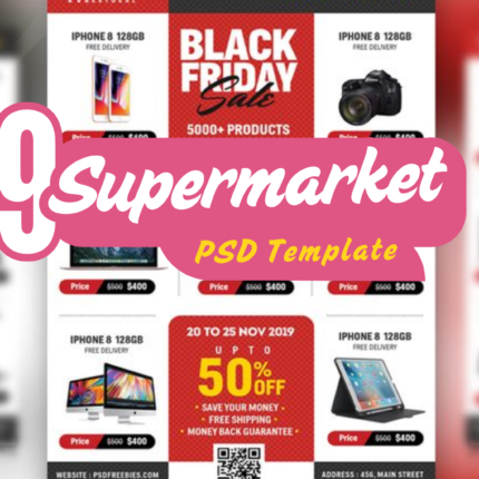 19 Supermarket PSD Templates Editable & Attractive Designs for Grocery Stores