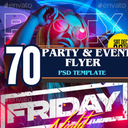 70+ Editable Party & Event Flyer PSD Perfect for Birthdays & Clubs